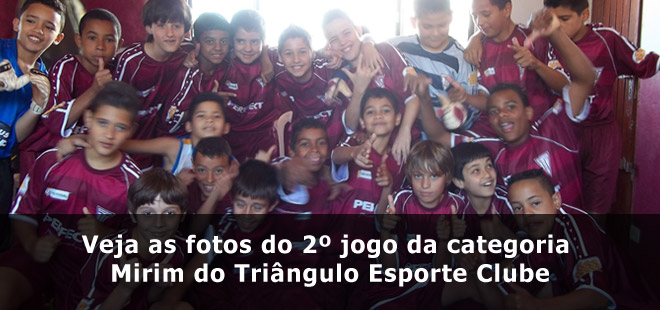 Veja as fotos do 2º jogo da categoria Mirim do Triângulo Esporte Clube